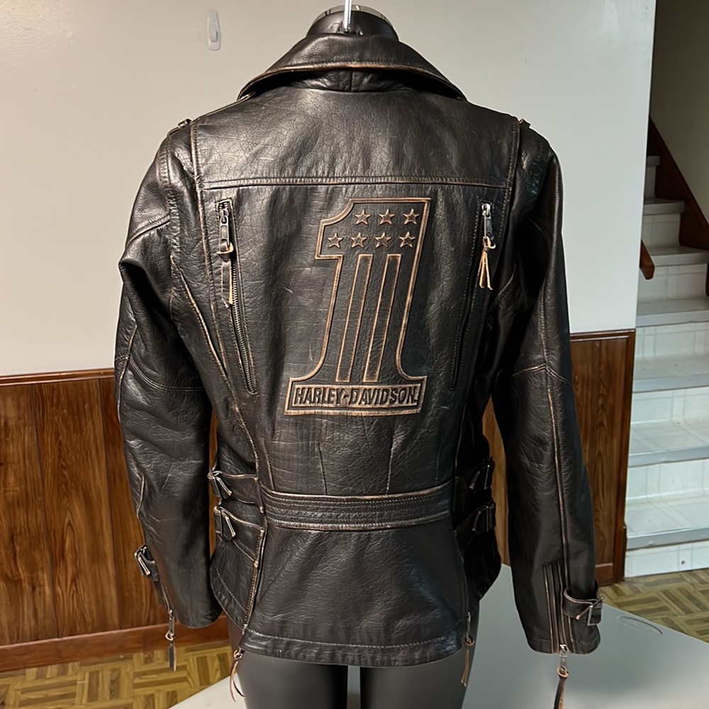 Harley-Davidson Black Leather Jacket - Picture 2 of 16
